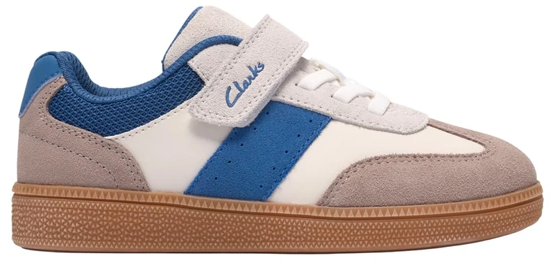 Clarks CypressStep K Childrens White/Blue, 7 - Image 1