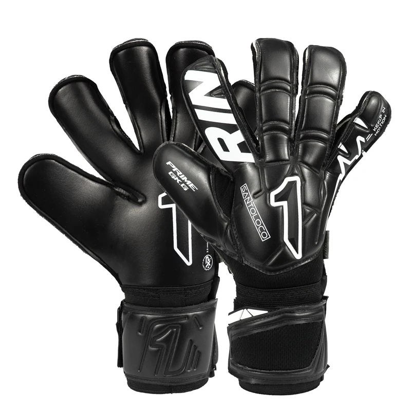 Rinat Santoloco Prime Adult Goalkeeper Gloves, Black, Size 9