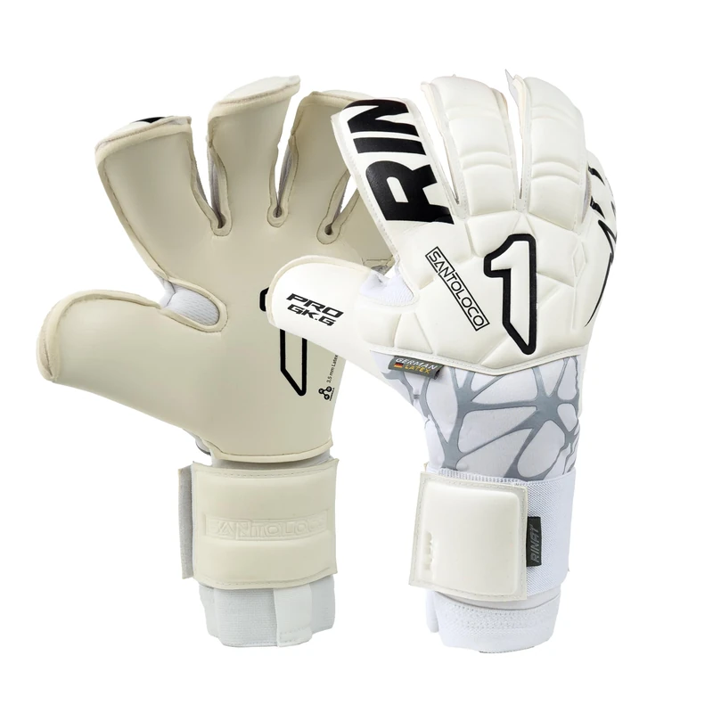 Rinat Santoloco Pro Adult Goalkeeper Gloves, White, Size 10