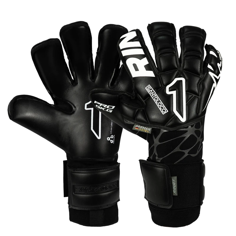Rinat Santoloco Pro Adult Goalkeeper Gloves, Black, Size 10