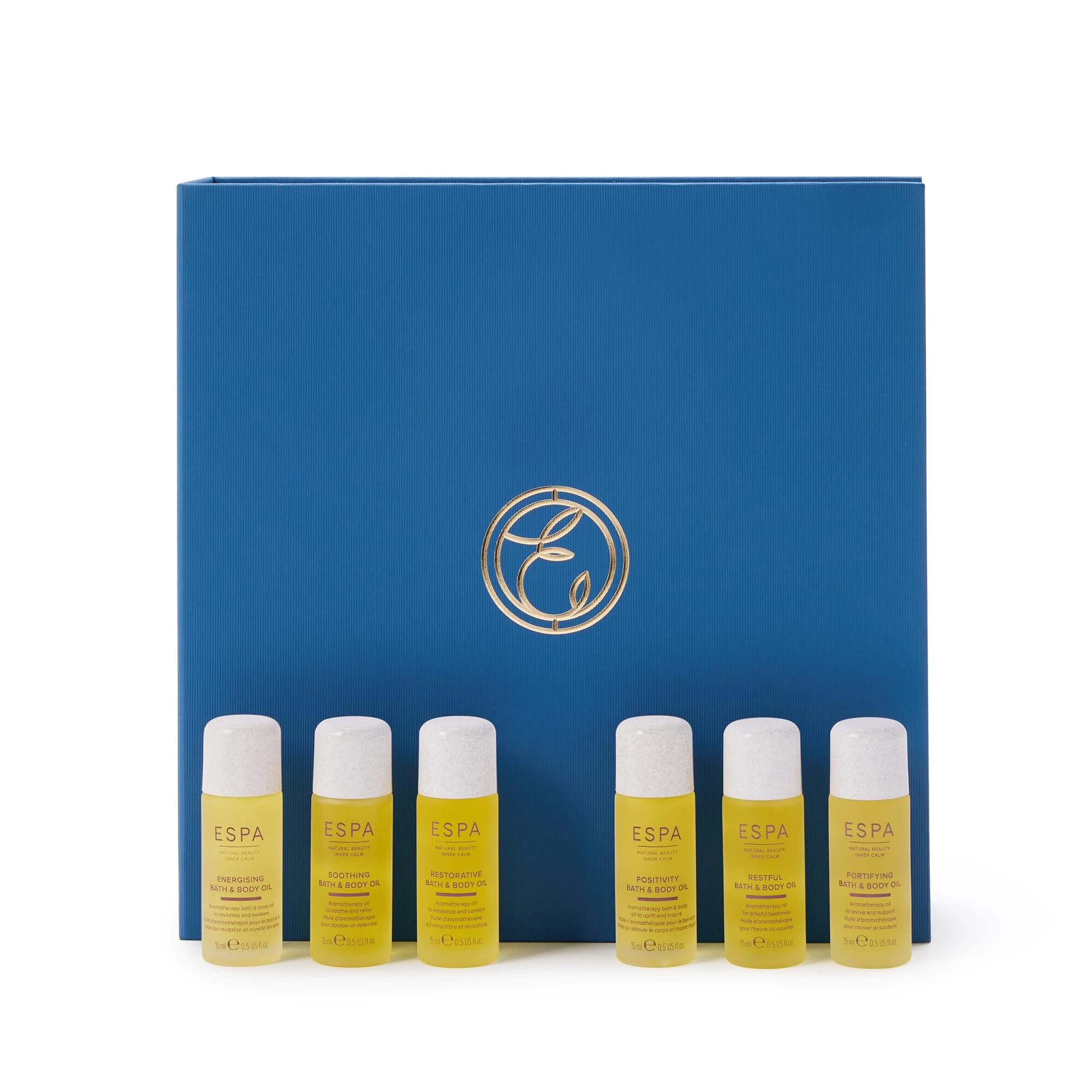 ESPA Signature Bends Collection| 6 Spa Bath & Body Oils for Every Mood | Essential Oil Aromatherapy Featuring Avocado, Sweet Almond & Omegas 6 and 9