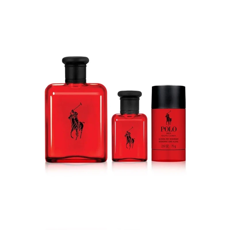 RALPH LAUREN Polo Red Estuches for Users, Ideal for Everyday Use, with 3 Pieces - Image 1