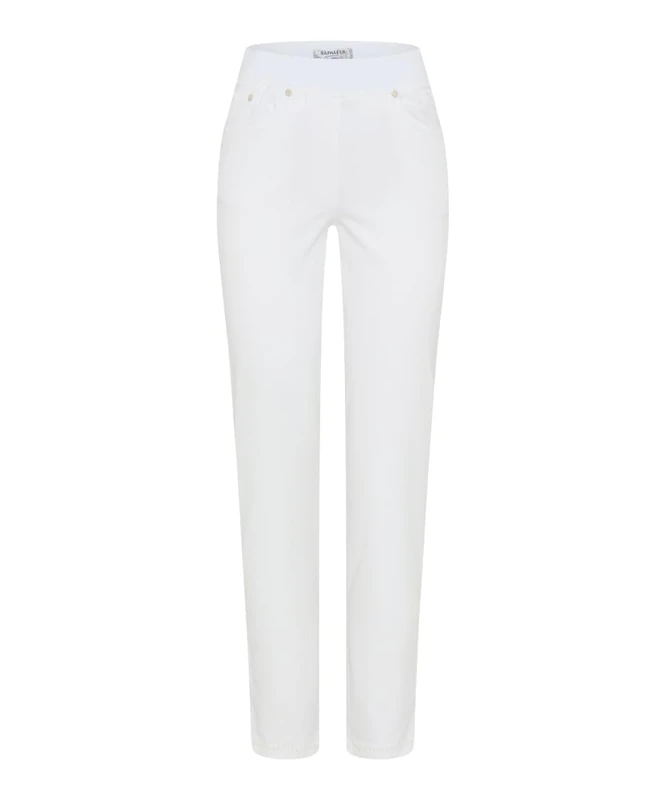 Raphaela by Brax Women's Pamina 6/8 Deko Light Denim Dress Pants, 99 White, 32W x 32L