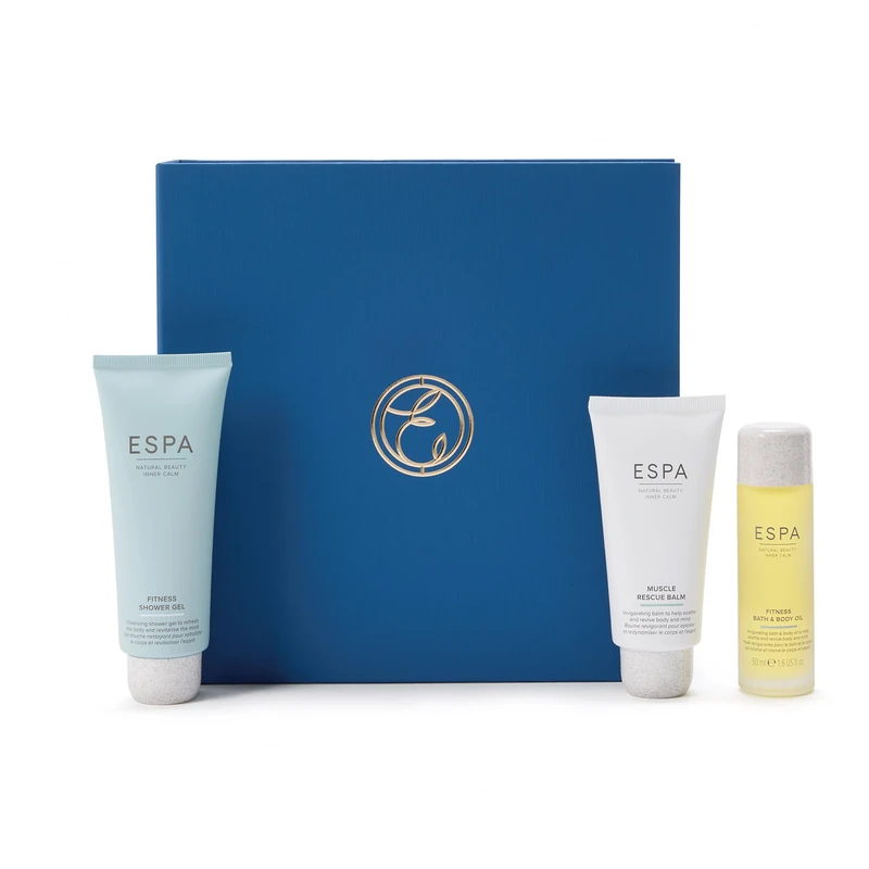 ESPA Fitness Collection | Muscle Rescue Balm & Refreshing Body & Shower Gel with Peppermint, Eucalyptus & Lavender | Post‑Workout Recovery & Soothe Tired Muscles