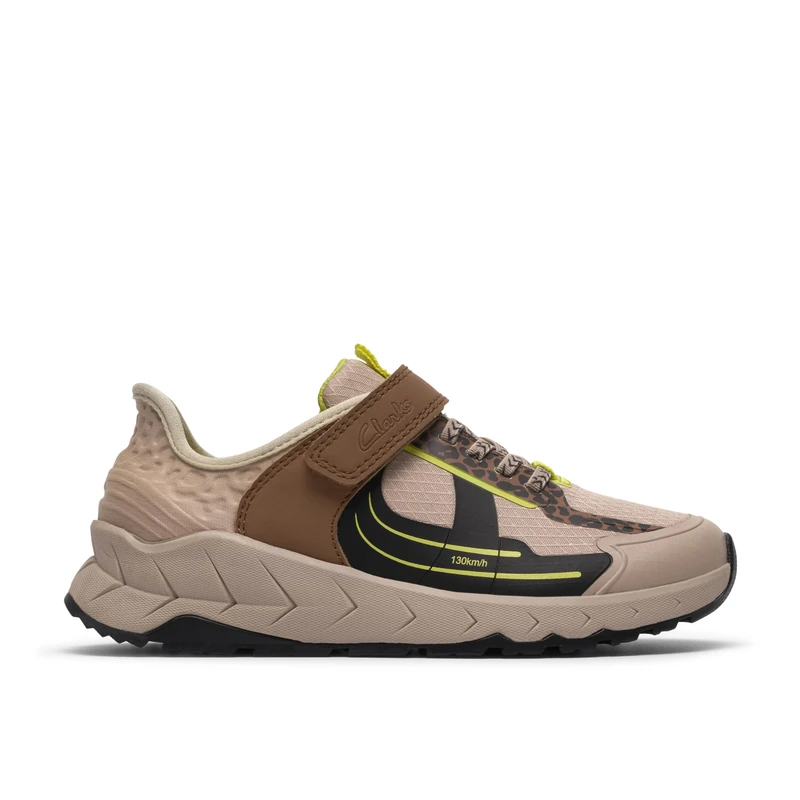 Clarks Selva Lane K Childrens Beige Combi, 1