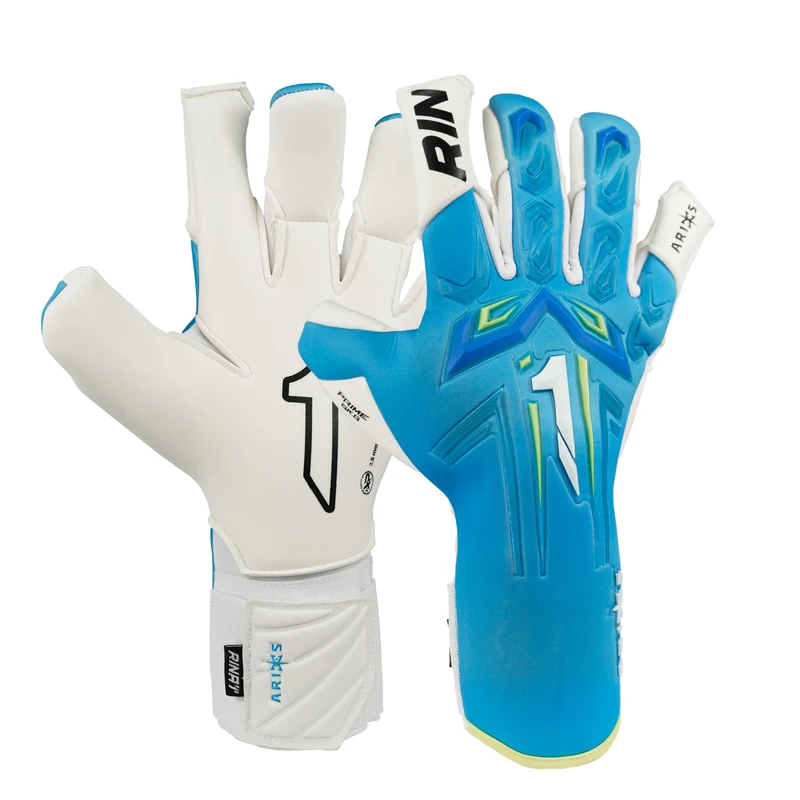 Rinat Aries X Prime Adult Goalkeeper Gloves, Blue, Size 7