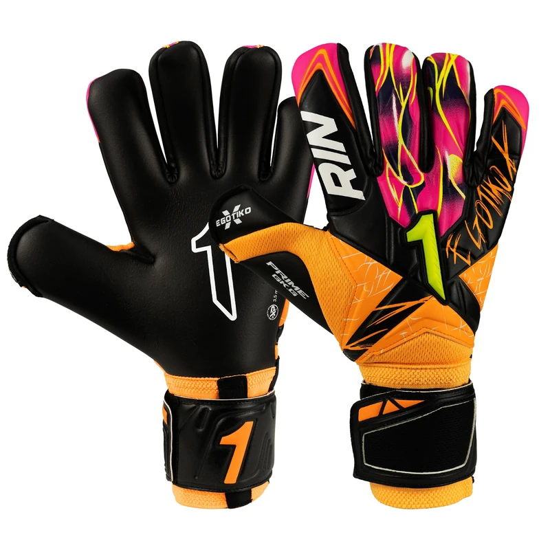 Rinat Goalkeeper Gloves Egotiko X Prime Adult, Orange, Size 7