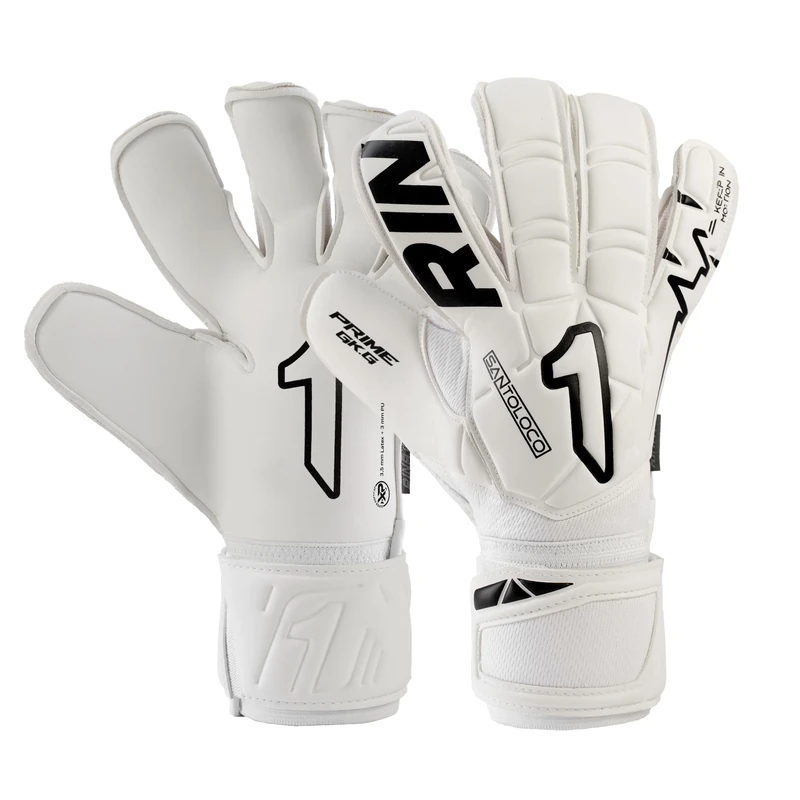 Rinat Santoloco Prime Junior Goalkeeper Gloves, White, Size 6