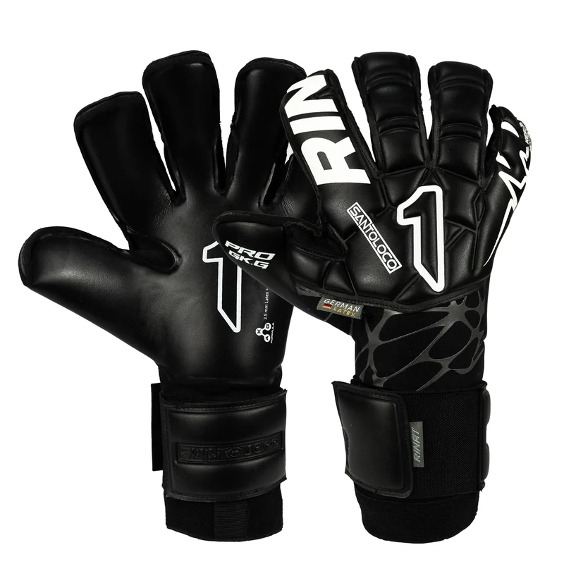 Rinat Santoloco Pro Adult Goalkeeper Gloves, Black, Size 7