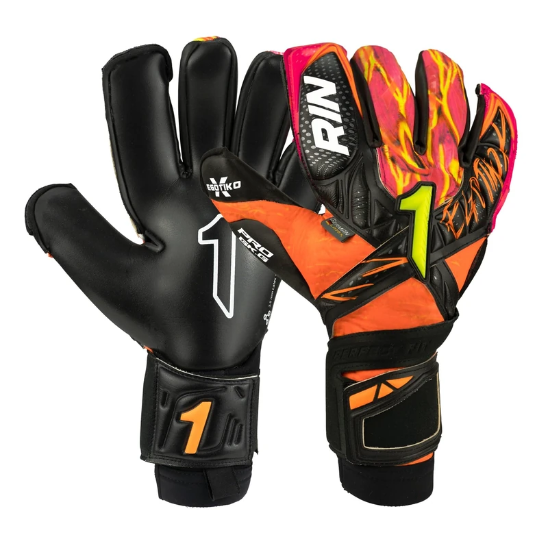 Rinat Goalkeeper Gloves Egotiko X Pro Adult, Orange, Size 8
