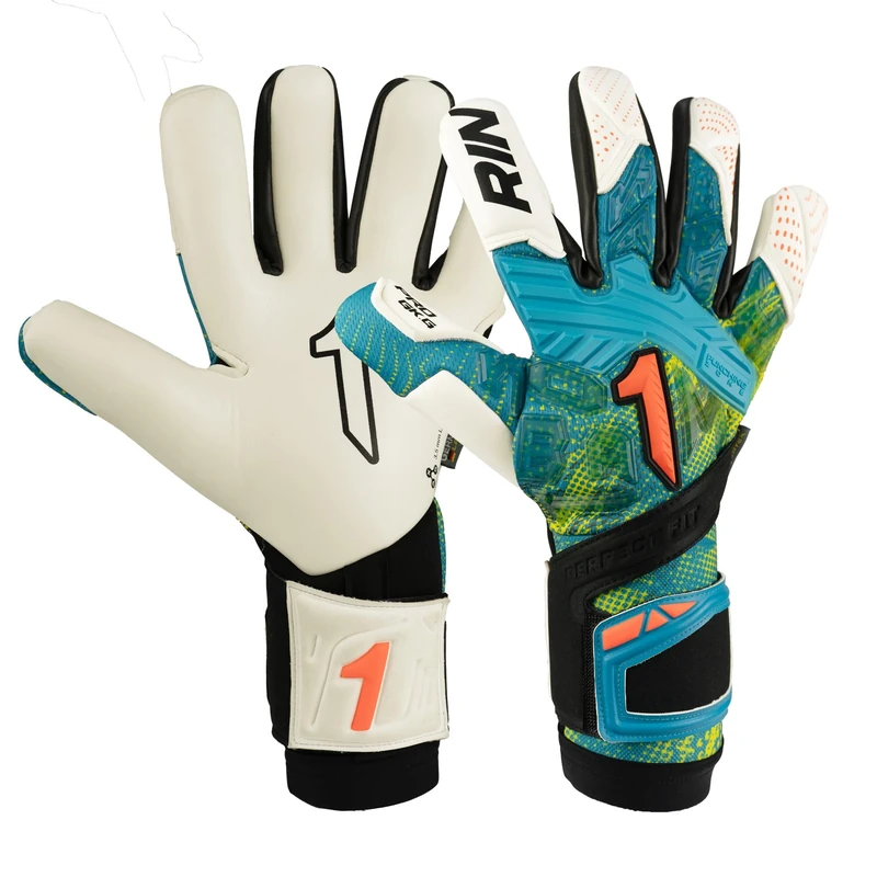 Rinat Fiera Pro Adult Goalkeeper Gloves, Green, Size 9