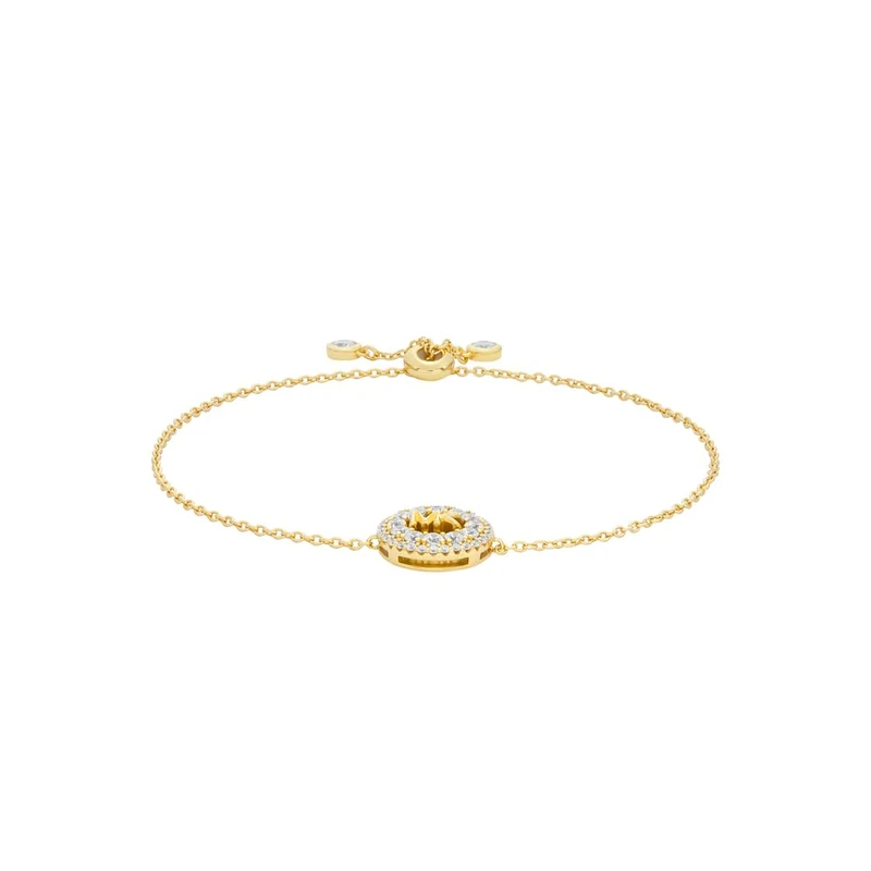 Michael Kors Premium Women's Gold-Tone Sterling Silver Bracelet, MKC1828710