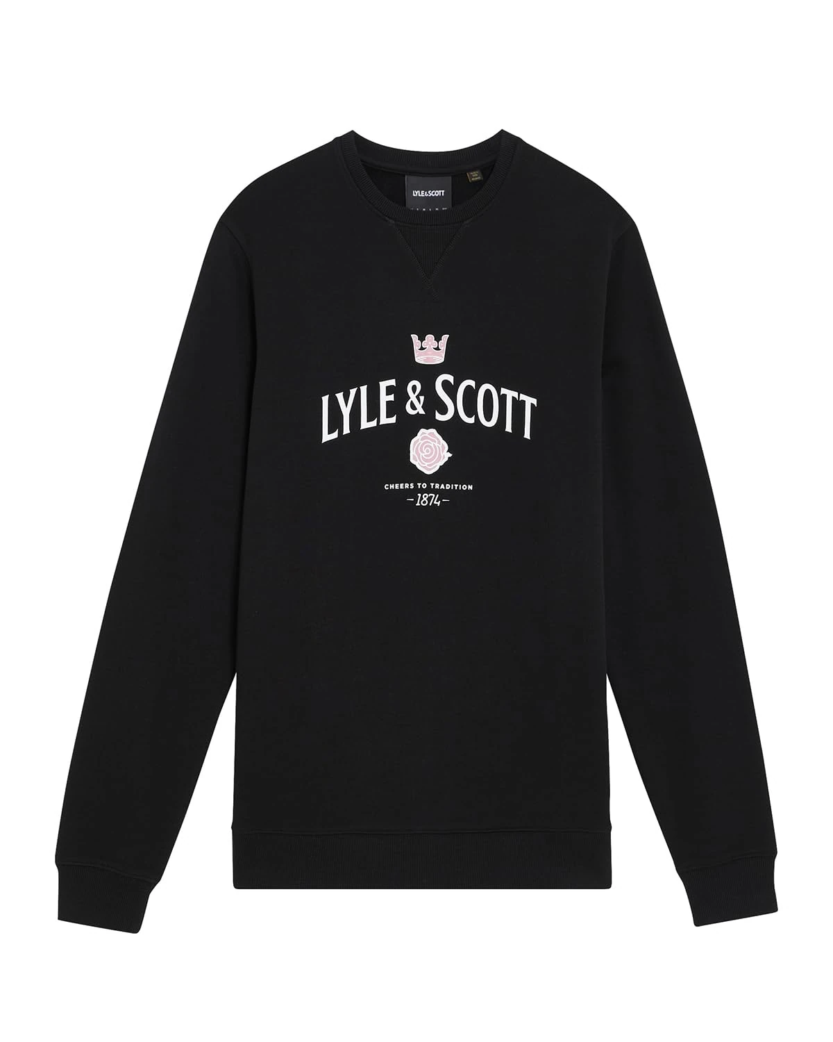 Lyle and Scott Cheers to Tradition Men's Sweater, jet black, S