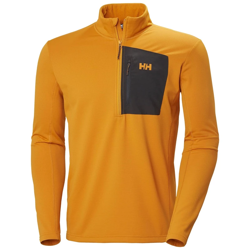 Helly Hansen Men's Versalite 1/2 Zip Fleece, Mustard, L
