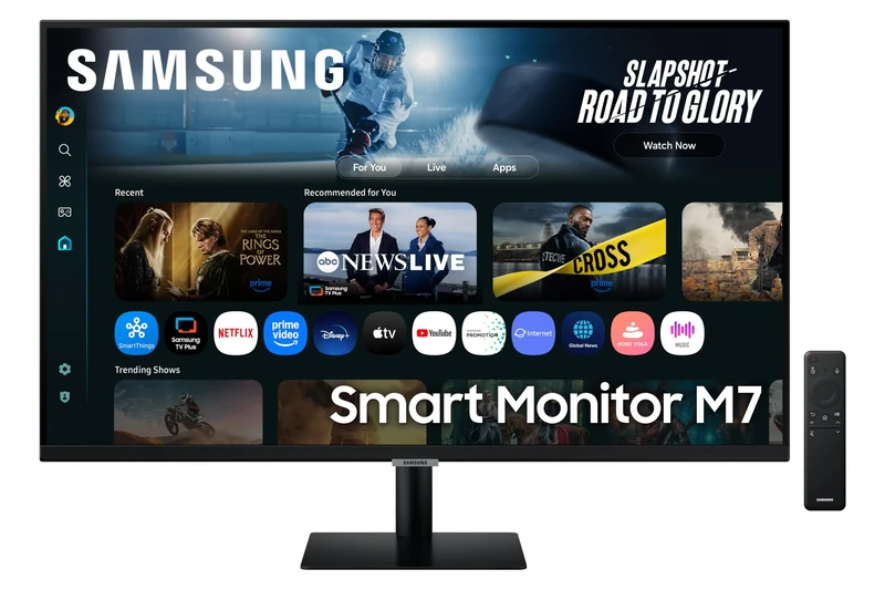 Samsung LS32FM702UUXXU 32" 4K Ultra HD HDR10 Smart Monitor with Speakers - 3840x2160, USB-C, HDMI, WiFi, Bluetooth, Smart Hub for TV streaming, Catch Up Apps and Gaming Hub