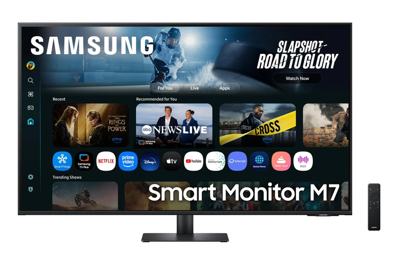 Samsung LS43FM702UUXXU 43" 4K Ultra HD HDR10 Smart Monitor with Speakers - 3840x2160, USB-C, HDMI, WiFi, Bluetooth, Smart Hub for TV streaming, Catch Up Apps and Gaming Hub
