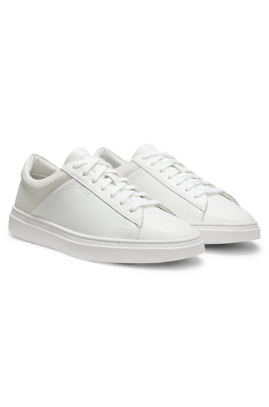 BOSS Men's Kieran_Tenn_lwvpu 10275985 01 Tennis Trainers, White, 12 UK