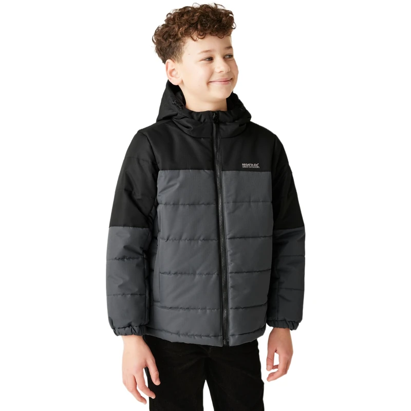 Regatta Kids Lofthouse Padded Jacket Reflective Insulated Water Repellent Winter Coat