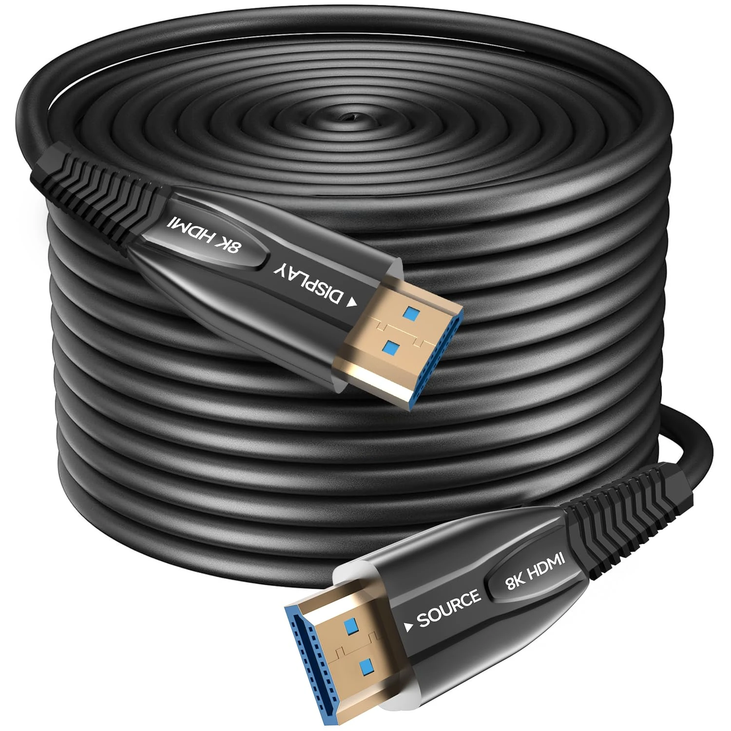 8K HDMI opticafiber cable 35 m active optical AOC 2.1 48Gbps ultra high speed cable 8K@60Hz4K@130Hz eARC HDR10 4:4:4| 21:9 HDCP 2.2/2.3 3D VRR Function for HDTV/Projec tor Home TheatreTV Gaming Box