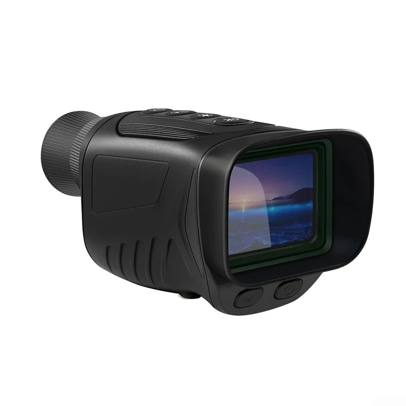 Thermal Monocular, Waterproof Thermal Imaging Monocular, High Performance Monocular, For Outdoor Enthusiasts With Infrared Illuminator (Black) - Image 1
