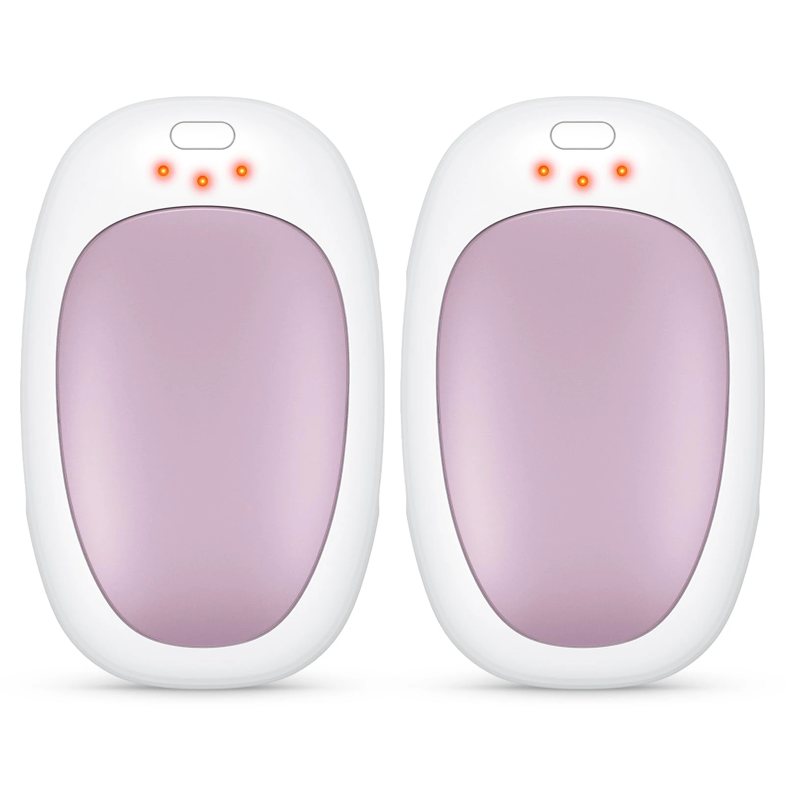 Jonwall Hand Warmers Rechargeable, 2 Pack Electric Handwarmers Reusable USB Hand Warmer, Portable Pocket Warmer with 3 Levels Heat Hand Heater, Great Warm Gift for Men Women Outdoor Camping Golf