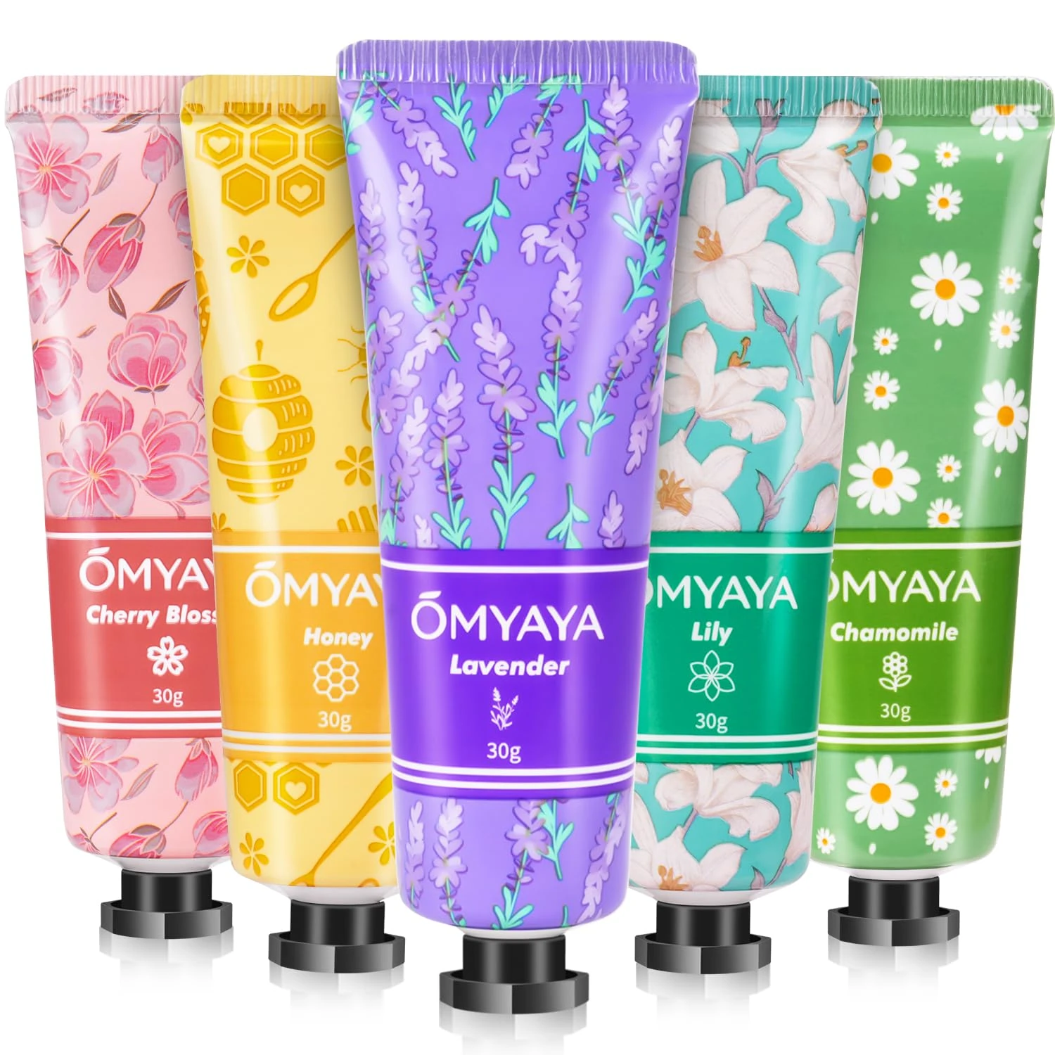 Hand Cream, 5x 30ml Hand Cream Gift Set for Women, Daily Moisturising Mini Hand Cream Working Hands, Deeply Hydrating, Perfect for Christmas Day,Gifts Idea for Her/Him