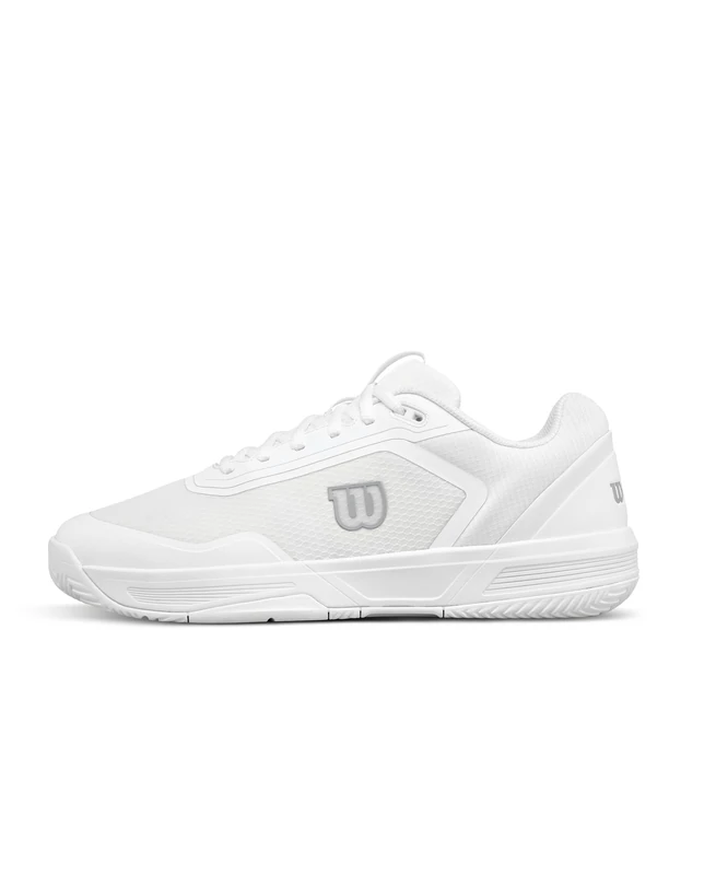Wilson Courtglide Men's Tennis Shoes, Ideal Fit, Breathable Comfort, Reliable Traction, Shock Absorption, Colour: White, Size: 12 1/2