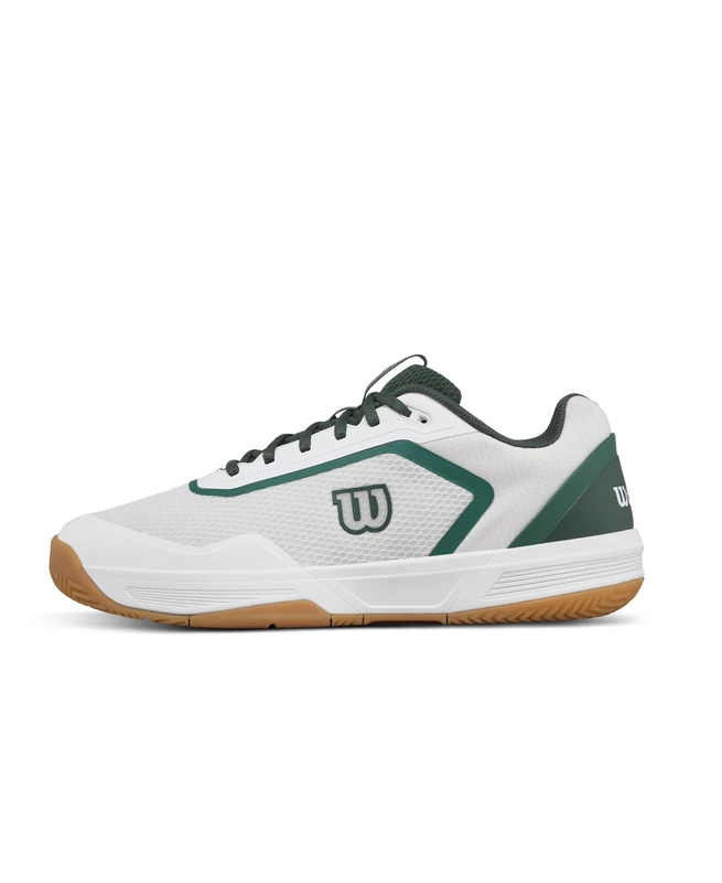 Wilson Courtglide Men's Tennis Shoes, Ideal Fit, Breathable Comfort, Reliable Traction, Shock Absorption, Colour: White/Sycamore / Gum1a, Size: 11