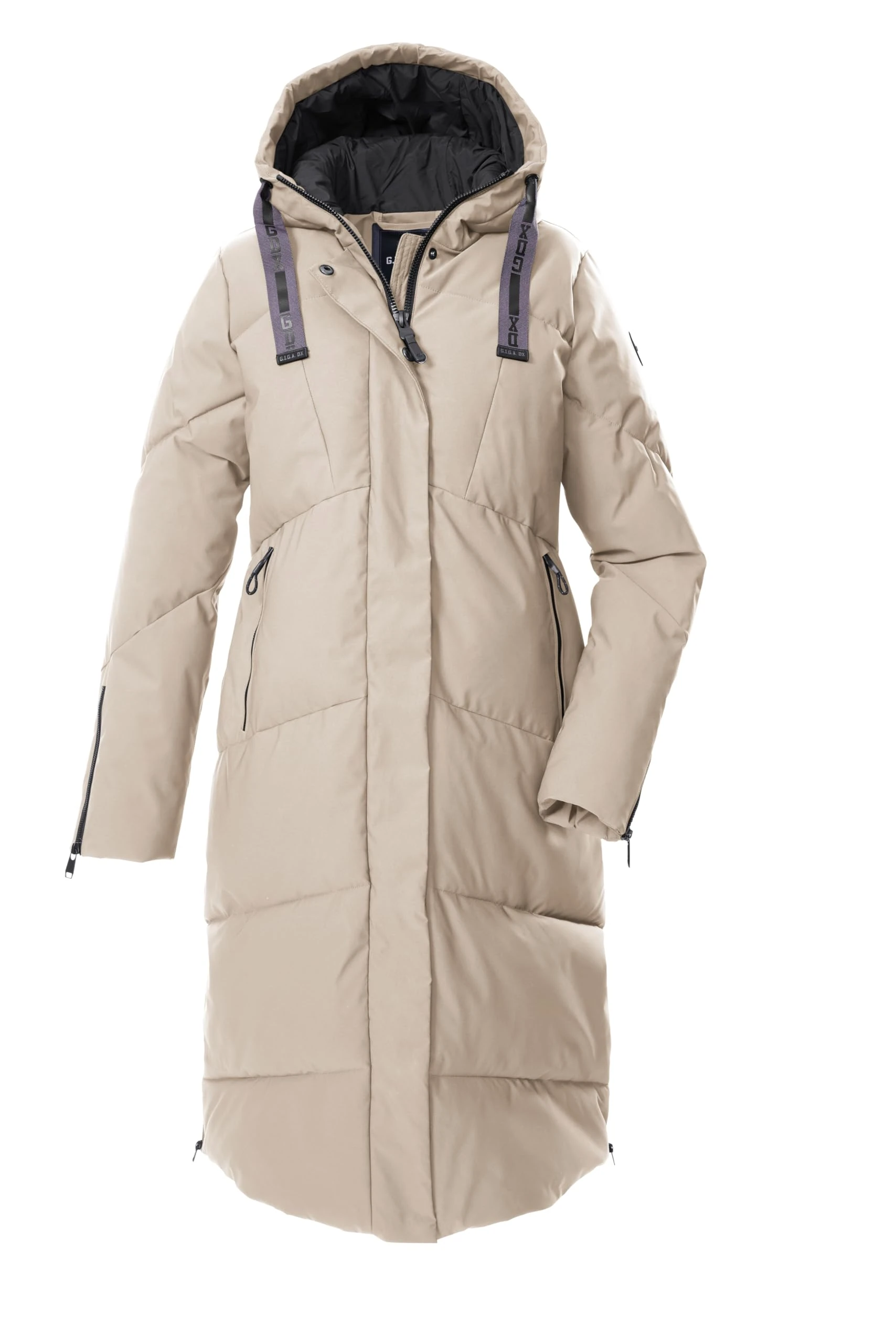 G.I.G.A. DX GW 41 WMN QLTD CT Women's Quilted Functional Coat Parka with Hood Light Beige 44 43591-000