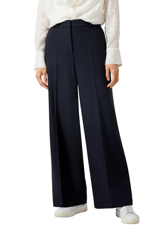 s.Oliver BLACK LABEL Women's 2175690 Long Trousers, Wide Leg, 5959, 42 W