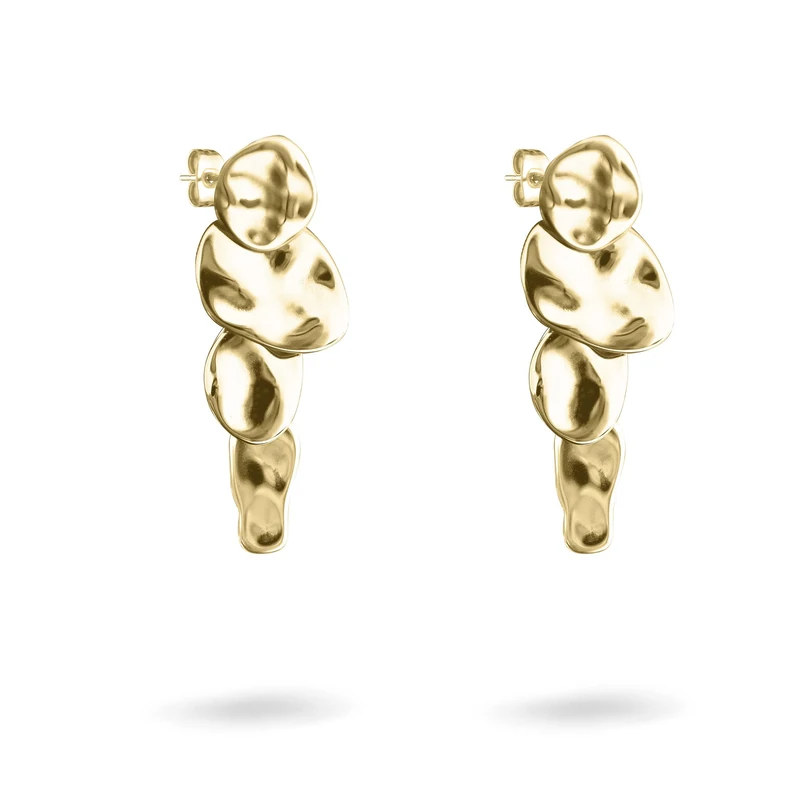 Liebeskind Berlin Ladies Earrings LJ-1793-E-45 in Stainless Steel IP Gold