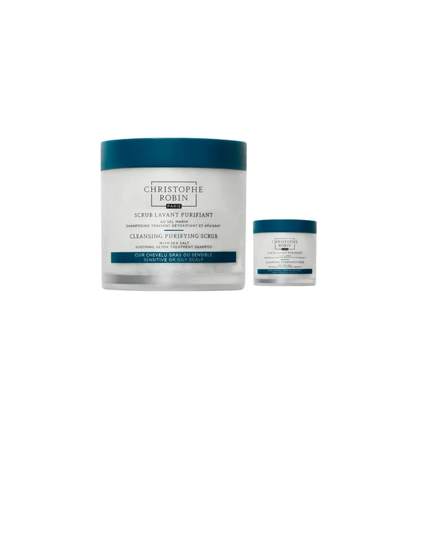 Christophe Robin Cleansing Purifying Scrub with Sea Salt Home and Away Duo