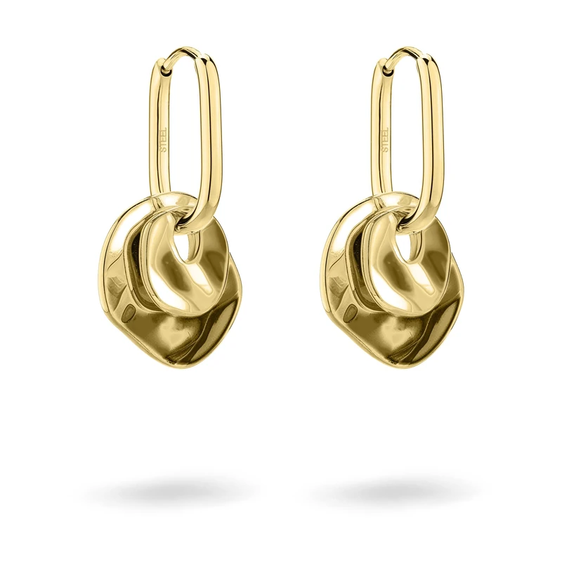 Liebeskind Berlin Ladies Earrings LJ-1790-E-32 in Stainless Steel IP Gold