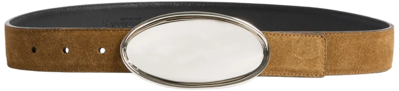 Altuzarra, Oval Plaque Belt, L, Tobacco