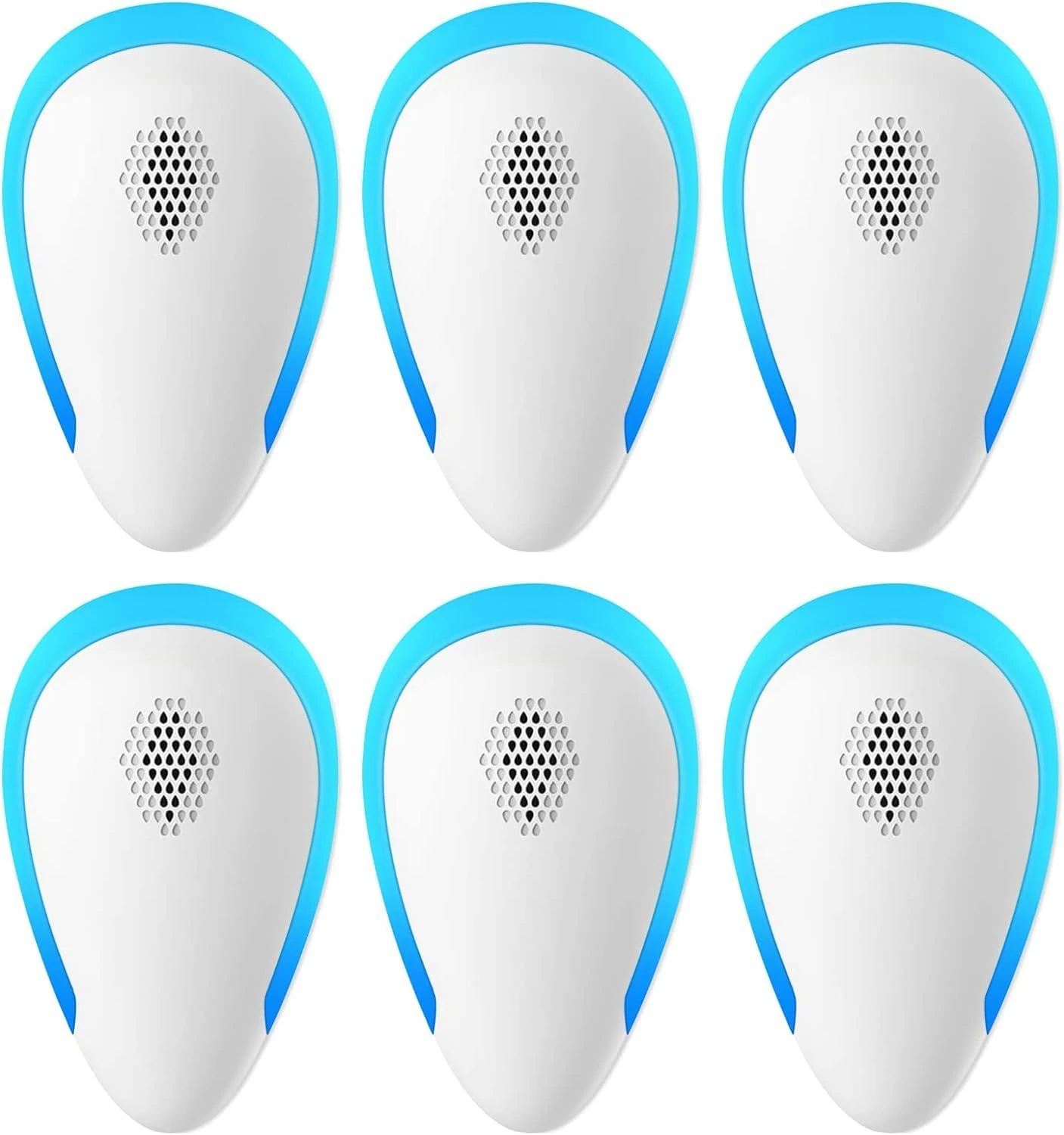 JAR HEADS Ultrasonic Pest Repeller(6 Pack), Electronic Mouse Repeller Plug in Bug Repellent for Control Mice, Mosquitoes, Spiders, Cockroaches, Ants, Bugs, Fleas, Harmless to Pets and Human