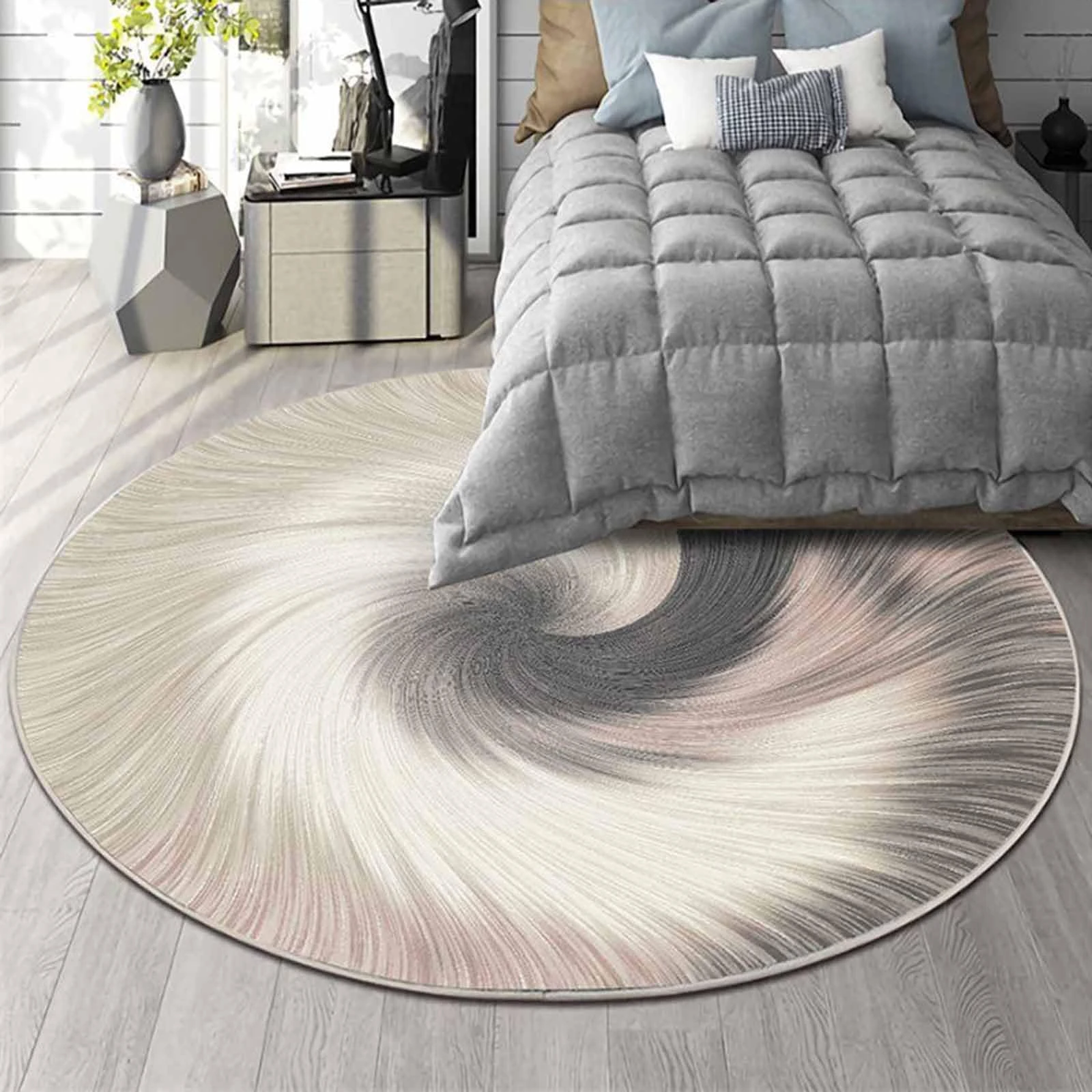 Washable Area Rug for Living Room & BedroomMinimalist Brown Grey Carpet in Multiple Sizes (80cm200cm) Stylish Urban Outfitters Design