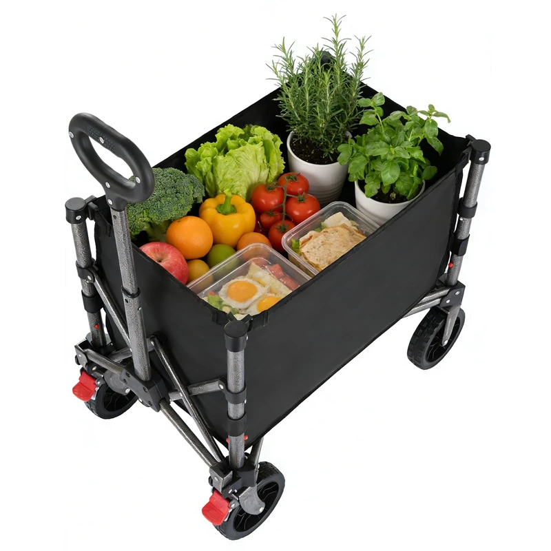 YEAUPE PRO Handcart, Alloy Steel, Black, Bollerwagen,100kg