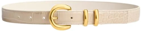 Altuzarra, Round Buckle Belt, L, Taupe