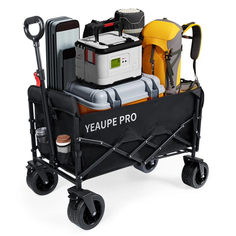 YEAUPE PRO Handcart, Alloy Steel, Black, Bollerwagen,170-230L