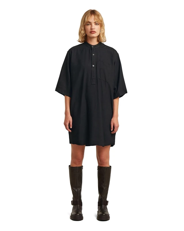 G-STAR Shirt Dress ss wmn for Women, Knee Length, Black, Size S
