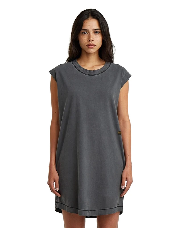 G-STAR Washed sl t Dress wmn for Women, Short, Black, Size S