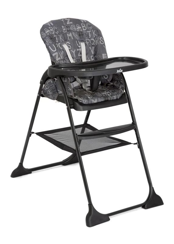 Joie Mimzy Snacker Compact Fold Highchair - ABC Charcoal - Image 1