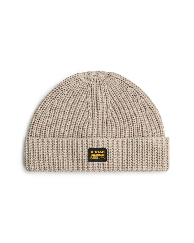 G-STAR Originals Fisherman Beanie, Men's Beanie, Color Beige