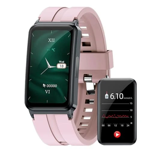 Smart Watch, Non-invasive ECG PPG HRV Monitoring, 24-hour Blood Pressure Detection, Heart Rate and Body Temperature Fitness Tracker