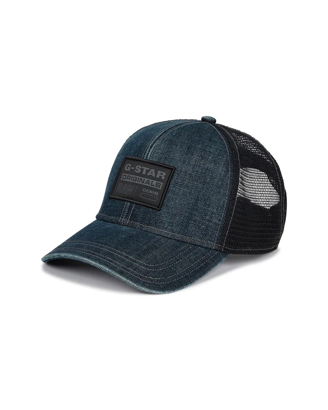 G-Star Denim Embro Baseball Trucker Cap, Men's Baseball Cap, Color Blue