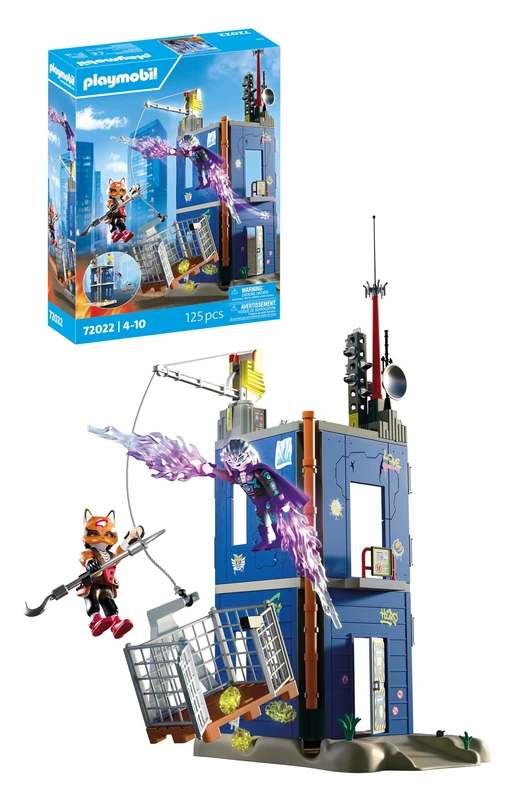 PLAYMOBIL Heroes Duel on the Hero Tower Action Packed Play Set for Exciting Duels with Detailed Figures and Accessories Children from 4 Years 72022