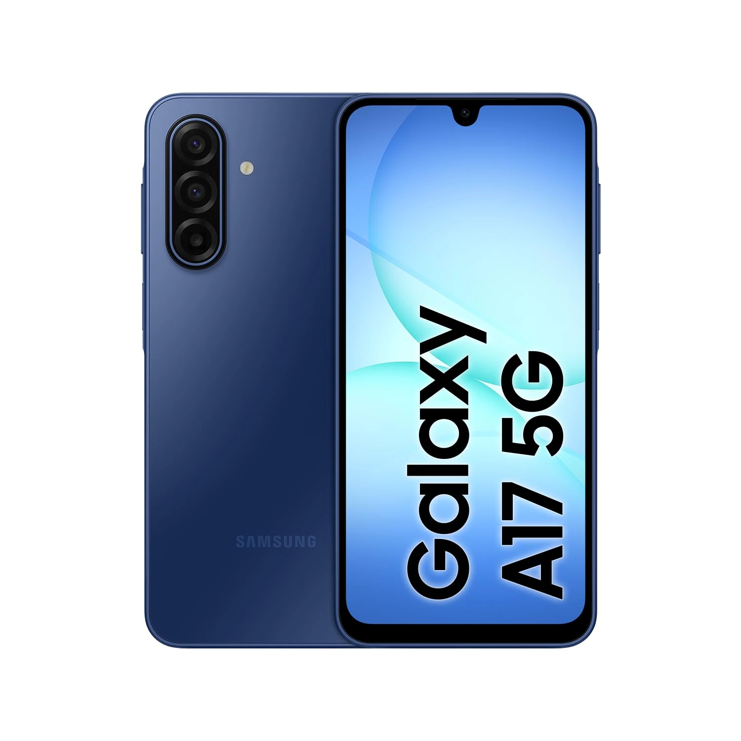 Samsung Galaxy A17 5G, AI Smartphone, Slim 7.5mm Frame, Large Screen, 50MP Camera, 128GB Storage, 4GB Memory, 5000 mAh Battery, Blue, 3 Year Samsung Extended Warranty (UK Version)