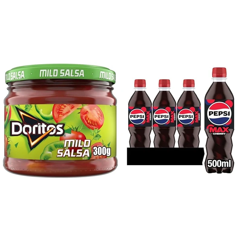 Doritos Mild Salsa Vegetarian Dip, Perfect for Sharing 300 g (Case of 6)