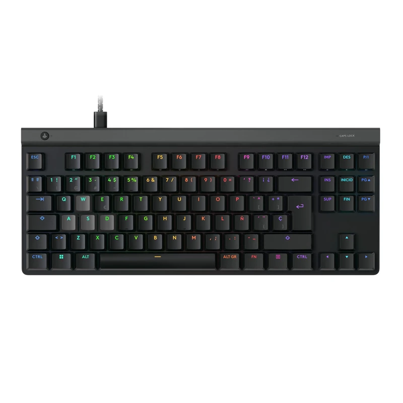 Logitech G G515 RAPID TKL Low-Profile Wired Gaming Keyboard, QWERTY Spanish Layout - Black