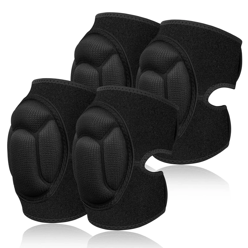flintronic 2 Pair Knee Pads Work, 20MM Thick Knee Pads Gardening, Anti-Slip Collision Avoidance Knee Sleeve for House Cleaning, Construction, Flooring, Garden(M)